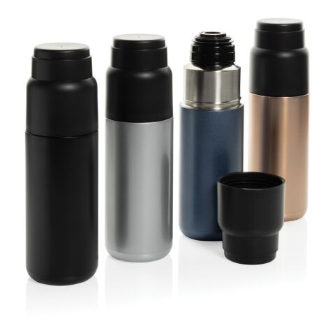 Bouteille isotherme 500ml avec tasse Thermocup RCS noir