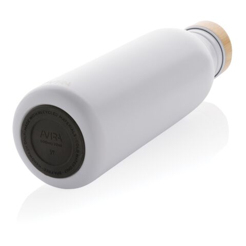 Bouteille d&#039;eau 600ml en acier Avira Alcor RCS blanc | sans marquage | non disponible | non disponible