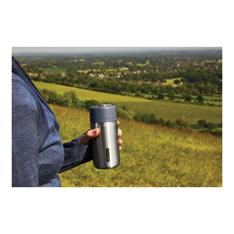 Mug de voyage 340ml étanche en acier inoxydable Black+Blum gris | sans marquage | non disponible | non disponible