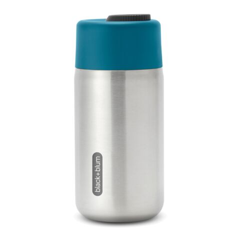 Mug de voyage 340ml étanche en acier inoxydable Black+Blum turquoise | sans marquage | non disponible | non disponible
