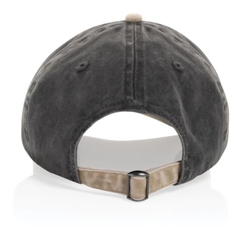 Casquette bicolore BEAU AWARE™ lavée à 6 panneaux en sergé d noir | sans marquage | non disponible | non disponible | non disponible