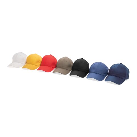 Casquette 6 panneaux en coton recyclé 280gr IMPACT bleu | sans marquage | non disponible | non disponible | non disponible