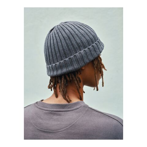 Bonnet à double côte et revers AWARE™ Polylana® Kennedi gris | sans marquage | non disponible | non disponible | non disponible