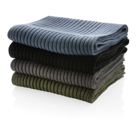 Écharpe tricotée 180x25cm Impact AWARE™ Polylana® vert | sans marquage | non disponible | non disponible | non disponible