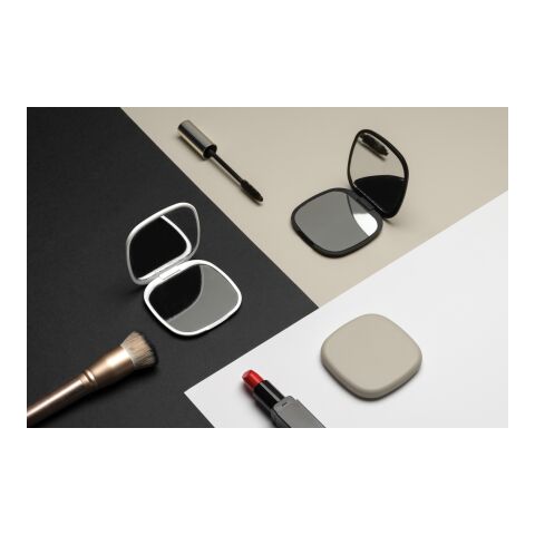 Miroir de poche en plastique recyclé RCS Reflecta beige | sans marquage | non disponible | non disponible