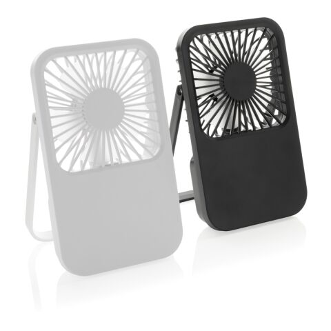 Ventilateur de bureau en plastique recyclé RCS Aervina noir | sans marquage | non disponible | non disponible