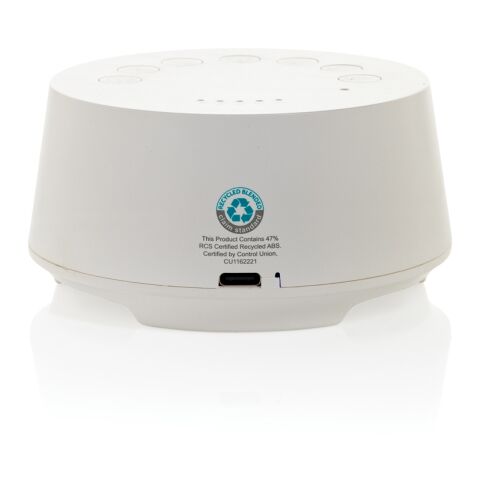 Enceinte à bruit blanc en plastique recyclé RCS Flora blanc
