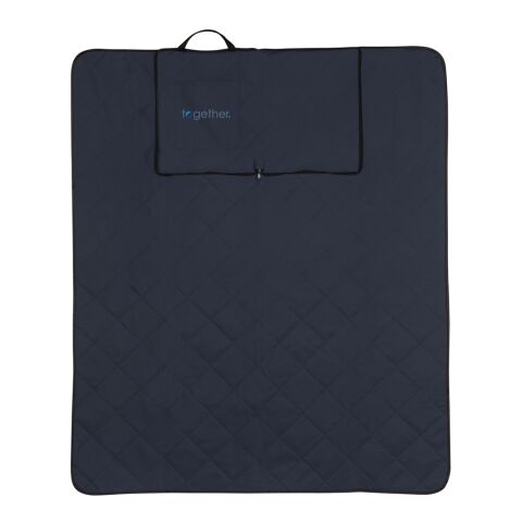 Couverture pique-nique pliable en rPET Impact Aware™ bleu marine | sans marquage | non disponible | non disponible | non disponible