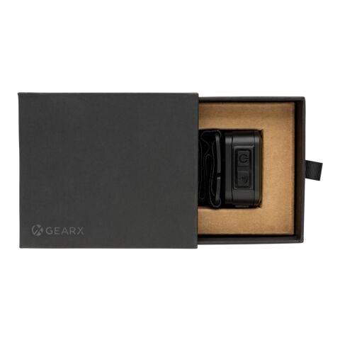 Lampe torche frontale en ABS recyclé RCS Gear X noir-gris | sans marquage | non disponible | non disponible