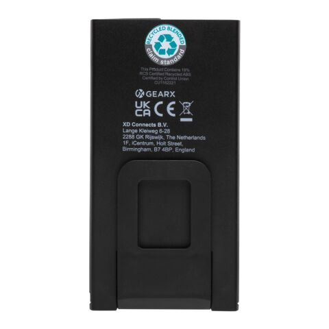 Lampe de poche USB 260lm en plastique RCS Gear X gris-noir | sans marquage | non disponible | non disponible