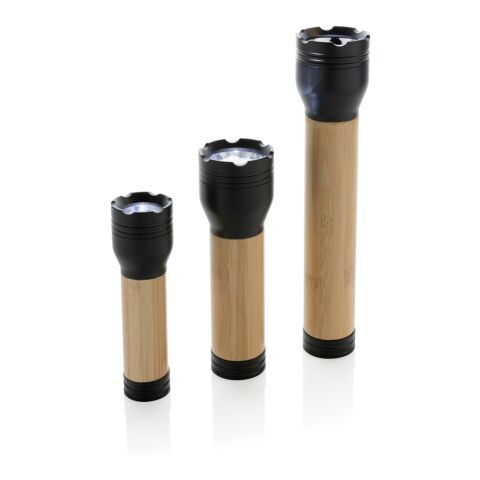 Lampe 1W en plastique recyclé RCS et bambou Lucid noir-marron | sans marquage | non disponible | non disponible