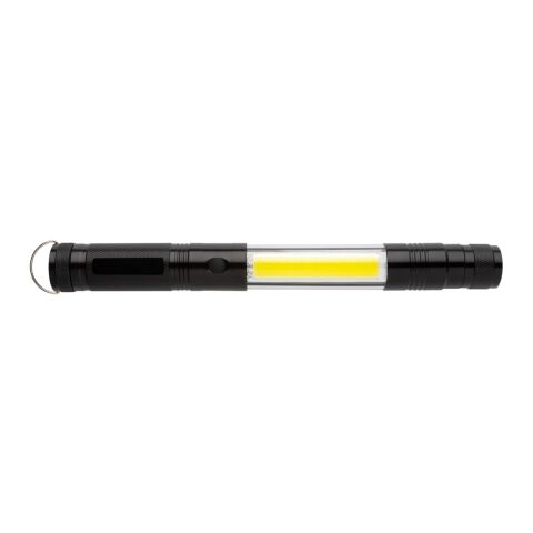 Lampe télescopique avec COB noir | sans marquage | non disponible | non disponible