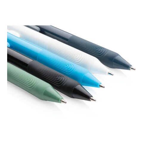Stylo X9 avec grip silicone bleu | sans marquage | non disponible | non disponible