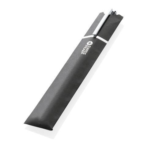 Stylo en aluminium recyclé certifié RCS Swiss Peak Cedar noir | sans marquage | non disponible | non disponible