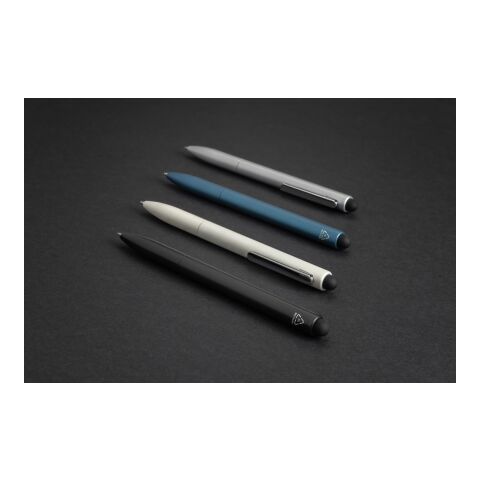 Stylo en aluminium recyclé certifié RCS avec stylet Kymi bleu royal | sans marquage | non disponible | non disponible