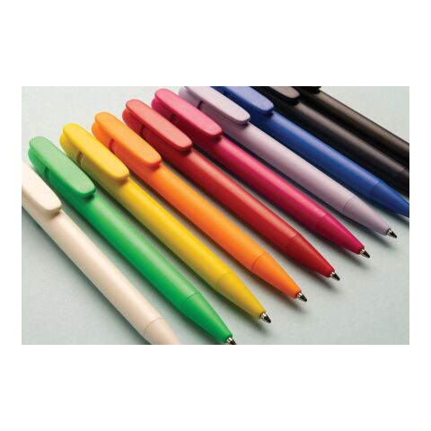 Stylo couleur uni en ABS recyclé et certifié GRS Devin bleu marine | sans marquage | non disponible | non disponible
