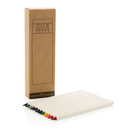 Set de 12 crayons de couleur GRS Infinity Micki blanc | sans marquage | non disponible | non disponible