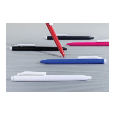 Stylo avec encre ultra glissante en ABS recyclé GRS Vibe rose-blanc | sans marquage | non disponible | non disponible