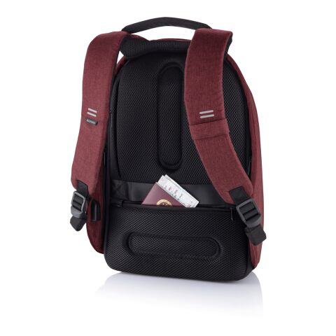 Sac à dos antivol Bobby Hero Small rouge-noir | sans marquage | non disponible | non disponible