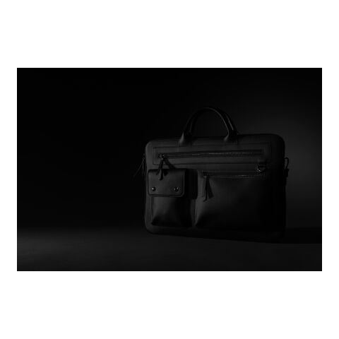 Sacoche ordinateur 14&#039;&#039; Swiss Peak en PU recyclé GRS noir | sans marquage | non disponible | non disponible