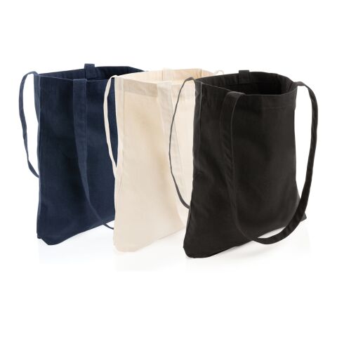 Sac shopping type Tote bag Impact en coton recyclé AWARE™ bleu marine | sans marquage | non disponible | non disponible | non disponible