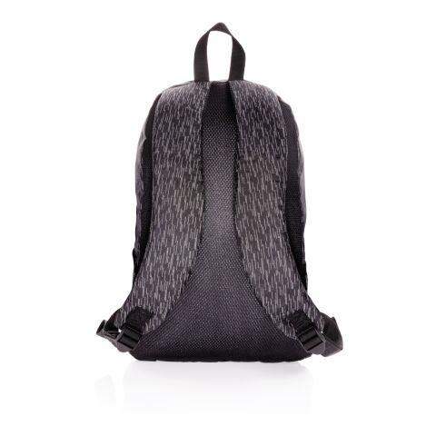 Sac à dos réfléchissant pour ordinateur portable en RPET noir | sans marquage | non disponible | non disponible | non disponible