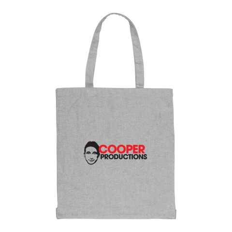 Sac tote en coton recyclé avec fond amovible Impact AWARE™ gris | sans marquage | non disponible | non disponible | non disponible