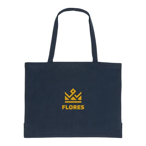 Sac shopping en coton recyclé 145 gr Impact AWARE™ bleu marine | sans marquage | non disponible | non disponible | non disponible
