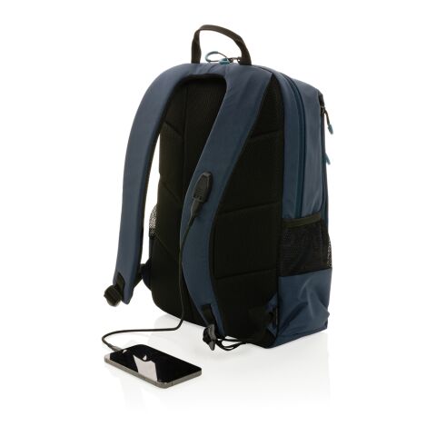 Sac à dos ordinateur portable 15.6&#039; Impact AWARE™ Lima bleu marine-bleu | sans marquage | non disponible | non disponible | non disponible
