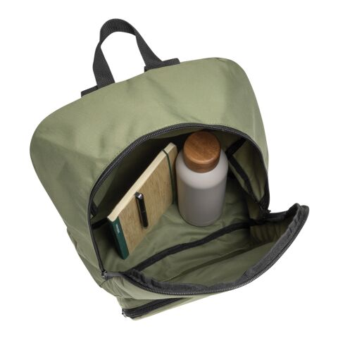 Sac à dos classique pliable en rPET AWARE™ Dillon vert | sans marquage | non disponible | non disponible | non disponible