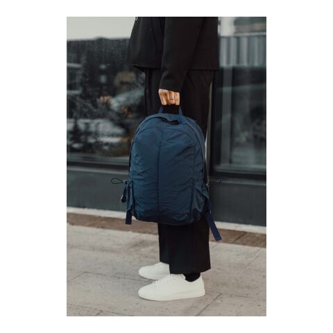 Sac à dos ordinateur 15,6 pouces en nylon RCS KENTO URBAN bleu marin | sans marquage | non disponible | non disponible