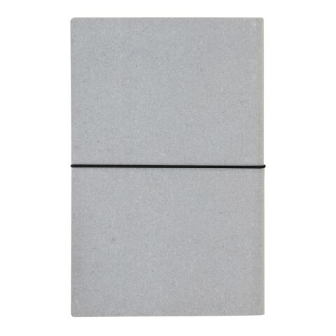 Carnet de notes A5 en cuir recyclé gris clair | sans marquage | non disponible | non disponible