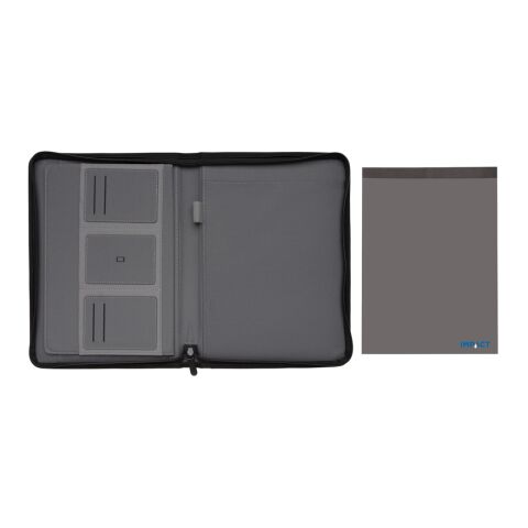Conférencier A4 zippé Impact en rPET AWARE™ gris | sans marquage | non disponible | non disponible