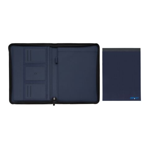 Conférencier A4 zippé Impact en rPET AWARE™ bleu marine | sans marquage | non disponible | non disponible