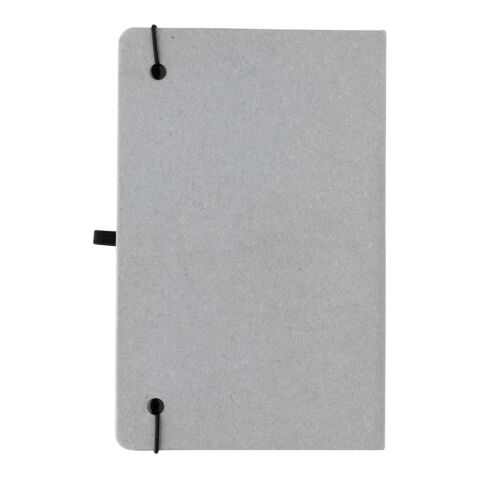 Carnet A5 à couverture rigide en cuir recyclé gris clair | sans marquage | non disponible | non disponible