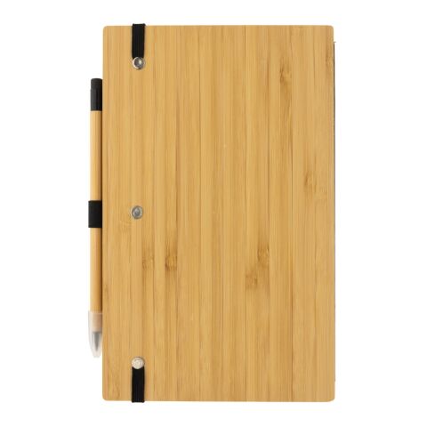 Set avec carnet et crayon infini en bambou FSC ® marron | sans marquage | non disponible | non disponible