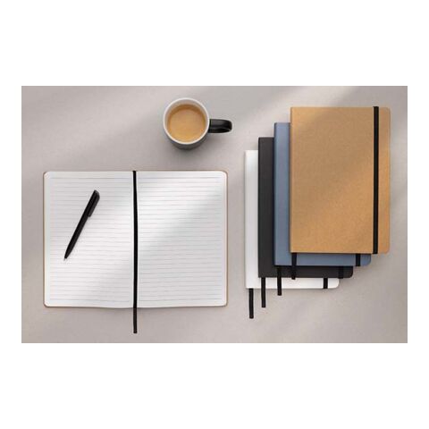 Cahier A5 en kraft recyclé et papier de verre Craftstone bleu | sans marquage | non disponible | non disponible