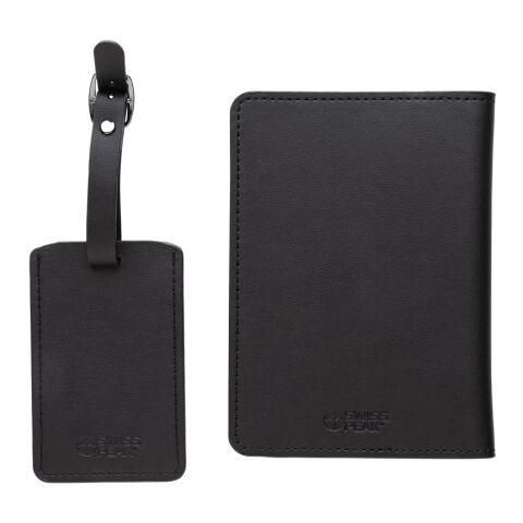 Set de voyage en PU recyclé GRS Swiss Peak noir | sans marquage | non disponible | non disponible