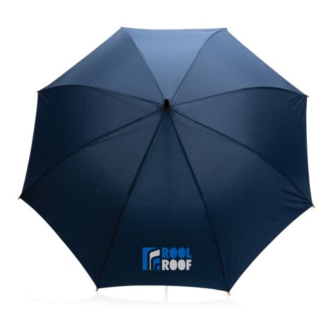 Parapluie 23" en rPET et bambou ouverture auto Impact AWARE™ bleu marine | sans marquage | non disponible | non disponible