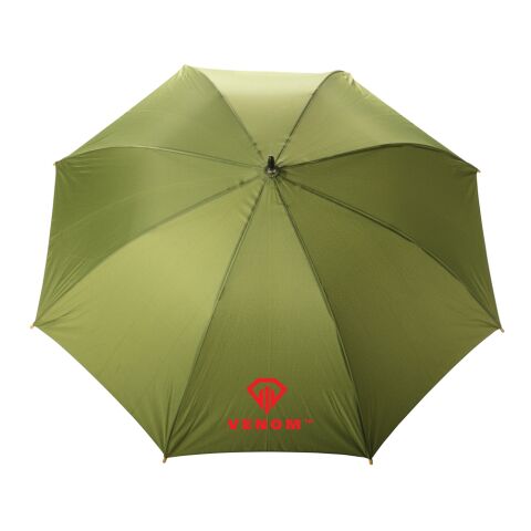 Parapluie 23&quot; en rPET et bambou ouverture auto Impact AWARE™ vert | sans marquage | non disponible | non disponible