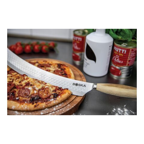 BOSKA Couteau à Pizza &amp; Fromage Oslo+ N° 4 acier-marron | sans marquage | non disponible | non disponible