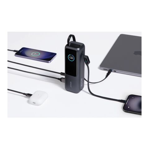 Powerbank 25.000 mAh et 165 W avec câble intégré Anker gris-noir | sans marquage | non disponible | non disponible