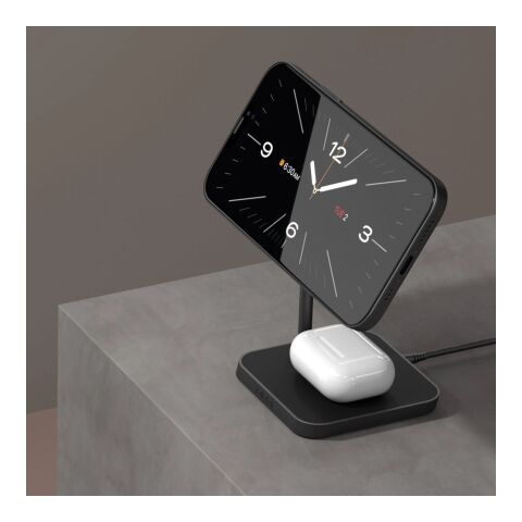 ZENS Chargeur de bureau 2 noir