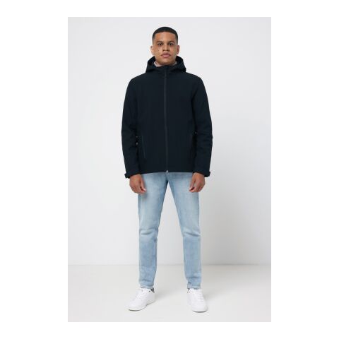 Veste homme soft shell en polyester recyclé Iqoniq Makalu noir | XL | sans marquage | non disponible | non disponible | non disponible