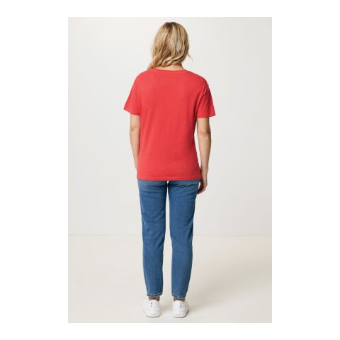 T-shirt pour femmes en coton recyclé Iqoniq Yala Rouge Somptueux | S | sans marquage | non disponible | non disponible | non disponible