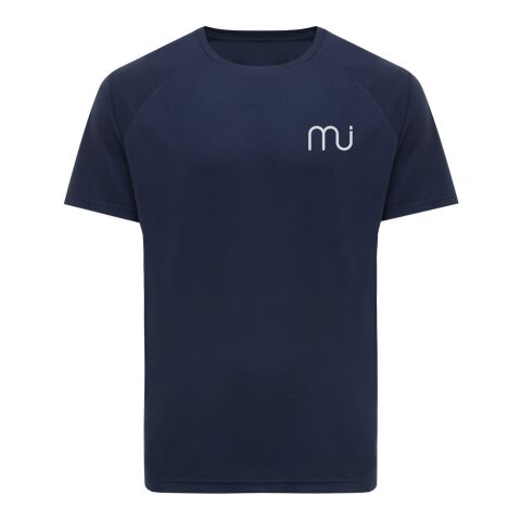T-shirt sport séchage rapide polyester recyclé Iqoniq Tikal bleu marine | S | sans marquage | non disponible | non disponible