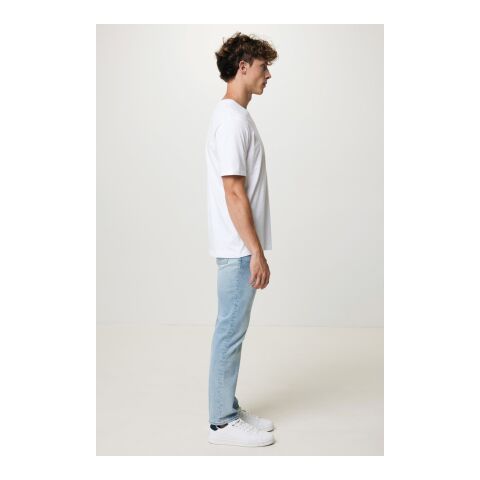 T-shirt coupe boxy en coton recyclé Iqoniq Teide blanc | S | sans marquage | non disponible | non disponible | non disponible