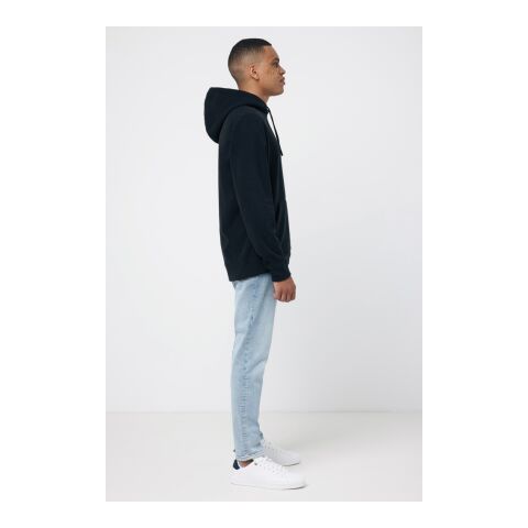 Polaire à capuche en polyester recyclé Iqoniq Trivor noir | 5XL