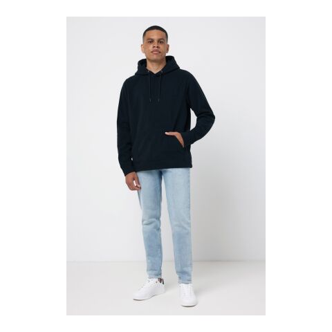 Polaire à capuche en polyester recyclé Iqoniq Trivor noir | 5XL | sans marquage | non disponible | non disponible | non disponible