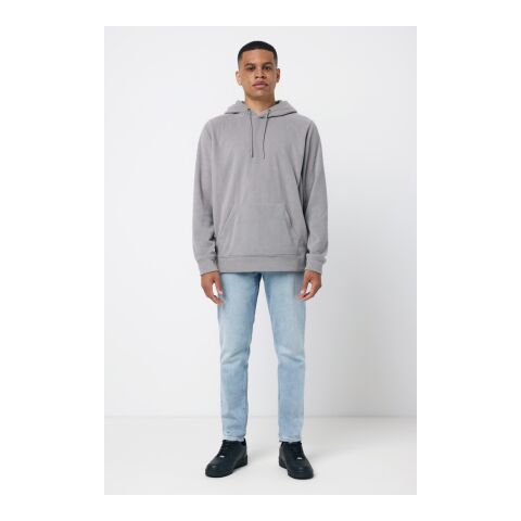 Polaire à capuche en polyester recyclé Iqoniq Trivor gris | XXXL | sans marquage | non disponible | non disponible | non disponible